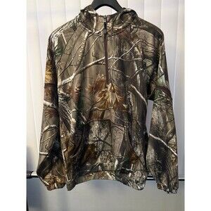 Men’s Russell Outdoors Realtree 3/4 zip Pullover Hoodie Sweatshirt Size Medium